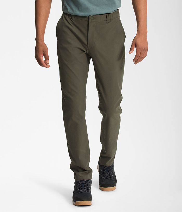 Pantalones The North Face Hombre City Estándar Slim Verde Oscuro - Peru 61358NBPU